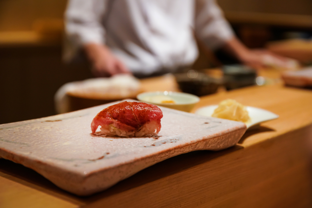 sushi at omakase dining